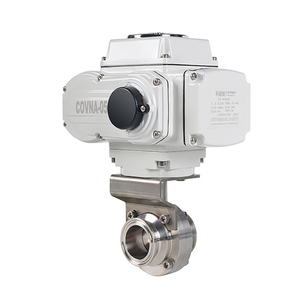 Venta de Liquidación COVNA B2B, Válvula Sanitaria de Acero Inoxidable con Conexión Tri-Clamp DN15, Válvula de Mariposa Eléctrica con Actuador Eléctrico - Product Image 3