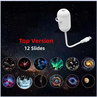 Lampe de Projection USB Mini Tendance, Matériau PE, Projecteur Ciel Étoilé, Veilleuse Moderne Minimaliste pour Chambre à Coucher