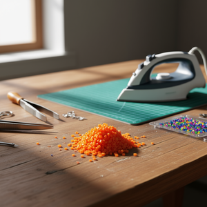 Perline Ilan Art Perler 5x5mm Arancioni, circa 500 pezzi - Product Image 3