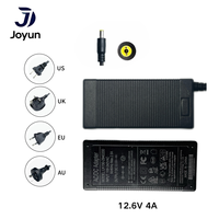 Chargeur de batterie au lithium 12,6 V 4 A, connecteur CC 5521, adaptateur de charge rapide