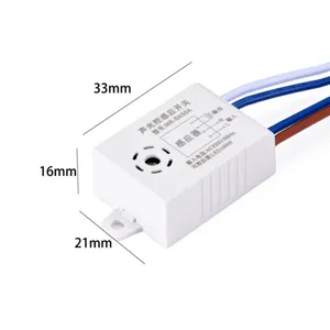 Lonten 1pc MR-SK50A 220V Automatic Sound Voice Sensor For On Off Street Light Switch Photo Control 38 × 28 × 16ミリメートルDropshopping