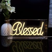 Cool rose LED oeil forme enseigne au néon USB boîte à lumière lumière lumière décorative pour la maison beauté jeu Bar fête mariage bureau décor