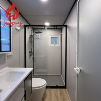 Maison conteneur préfabriquée modulaire 20 pieds pliable en kit, bureau, école, salon moderne en panneaux sandwich détachables