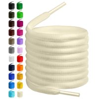 Lacets ovales épais unisexes personnalisés OEM, colorés - Lacets de chaussures en polyester tressé durables pour baskets de sport, chaussures de sport (Vendu