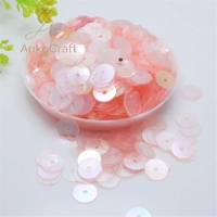 Paillettes rondes plates en PVC de 3 mm à 12 mm, perles colorées plaquées pour robes de mariée, décoration de costumes, couture, vente en gros