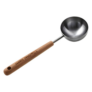 Syh1220 Stainless Steel <b>Coffee</b> Scoop Wooden Handle Walnut Wood Long Handle Measuring <b>Spoon</b> Elegant Metal Tablespoon <b>Spoons</b> for - Product Image 6