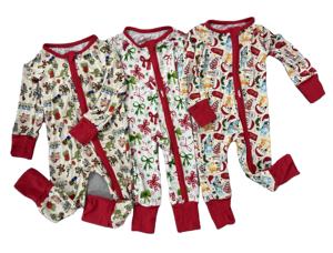 صندوق مفاجآت Zs RTS، بدلة بسحاب مطبوعة بتصميم المزرعة الغربية من بامبو جلو، ورومبر للأطفال بأكمام طويلة - Product Image 5