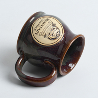 Tasse à café en céramique personnalisée créative avec logo en relief, tasse à lait, tasse à thé en grès, cadeau promotionnel
