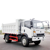 HOWO nouvelle condition 4X2 Mini camion de cargaison simple rangée de carburant diesel 5 tonnes clôture Euro 2 norme d'émission automatique 5 tonnes camion à benne basculante