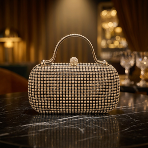 Nuevo Bolso de Noche Personalizado con Pedrería, Impermeable y Ecológico, Plateado para Mujer, Elegante Bolso de Fiesta Brillante, Bolso Bandolera - Product Image 4