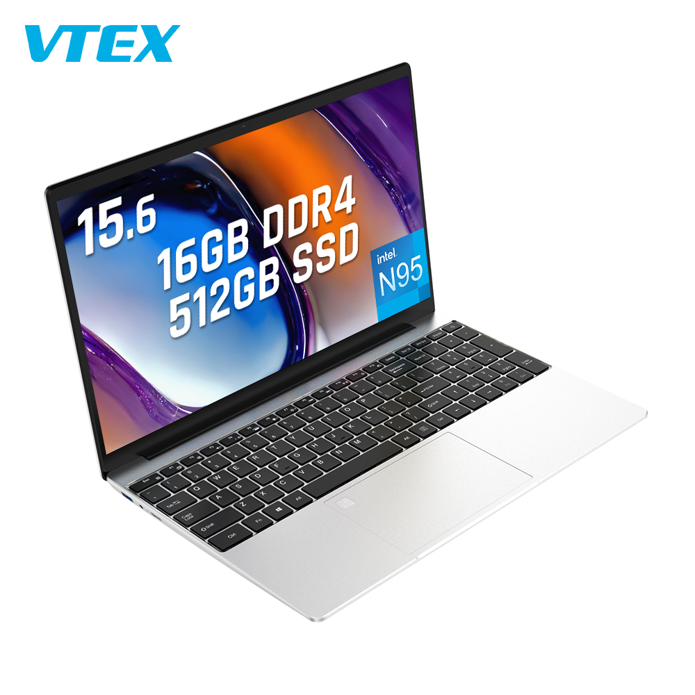 New Laptop Computer 1920*1080 Laptops Cheap Core 15.6Inch Student   Education Laptop With Fingerprint Backlight