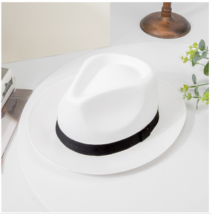 Cl52204 bán buôn Panama giấy rơm Mũ ngắn vành Unisex phong cách Chất lượng cao Fedora mũ rơm Sun Visor <span class=keywords><strong>hat</strong></span> - Product Image 5