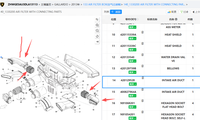 قطعة غيار سيارات أصلية مستعملة مناسبة لسيارة لامبورغيني جالاردو LP560 550، قناة هواء يمنى (RH) رقم القطعة 420129528 420129739B 420129527