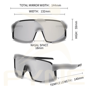 Lunettes de Soleil Grande Monture PC Monobloc Tendance Surdimensionnées pour Femmes UV400, Marque de Luxe pour Hommes, Lunettes de Soleil Haute Qualité en Gros - Product Image 3