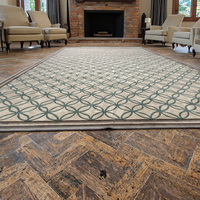 Tapis tufté à la main en acrylique 100% laine fine de Nouvelle-Zélande, Vicose Silk Trending Loop Cut Living Room et pour chambre d'enfants