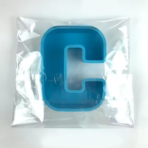 แม่พิมพ์เรซิ่นตัวอักษรขนาดใหญ่ DIY แม่พิมพ์ซิลิโคนลายจีโอดอะเกตสำหรับทำจานรองแก้ว แม่พิมพ์ซิลิโคนเรซิ่นหลากหลายแบบสำหรับทำงานฝีมือเรซิ่น - Product Image 6