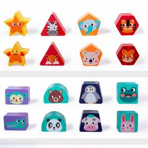 Baby Wooden Toy Activity Cube Multipurpose Girls Boys First <b>Gift</b> Balance Boat Shape Matching Block - Product Image 5