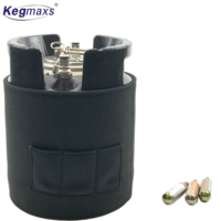 Kegmaxs – isolant de fût de 9,5l, veste en néoprène avec 3 poches, plateau d'égouttage de bière, nettoyage de fût, moulin à Malt, serrure à bille