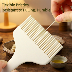 Ensemble de pinceaux à pâtisserie en silicone 5 couleurs, tête large de 9 cm, nylon renforcé, résistant à la chaleur, pour barbecue, cuisson et friture - Product Image 2