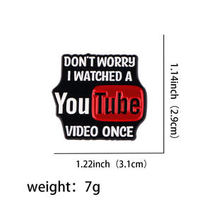 Girl Power Metall-Pins mit englischen Buchstaben, Positives Zitat, Zinklegierung Anstecknadeln, Feministischer Soft-Emaille-Pin - Product Image 5