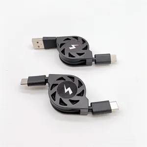 Retractable charging cable reel tablet PC Laptop Device USB3.0 AM to CM type C cable type A to type c date cable