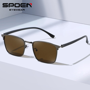SPEN แว่นกันแดดโพลาไรซ์ทรงสี่เหลี่ยมผืนผ้าสำหรับผู้ชาย UV380แว่นตาตกปลาขอบเต็มรูปแบบแว่นกันแดดแฟชั่นสำหรับผู้ใหญ่ - Product Image 1