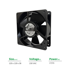 Ventilateur axial de refroidissement pour armoire FULLTECH UF-12AM23BWHF 120x120x38mm 230VAC 50Hz 17W 0.1A - Product Image 2