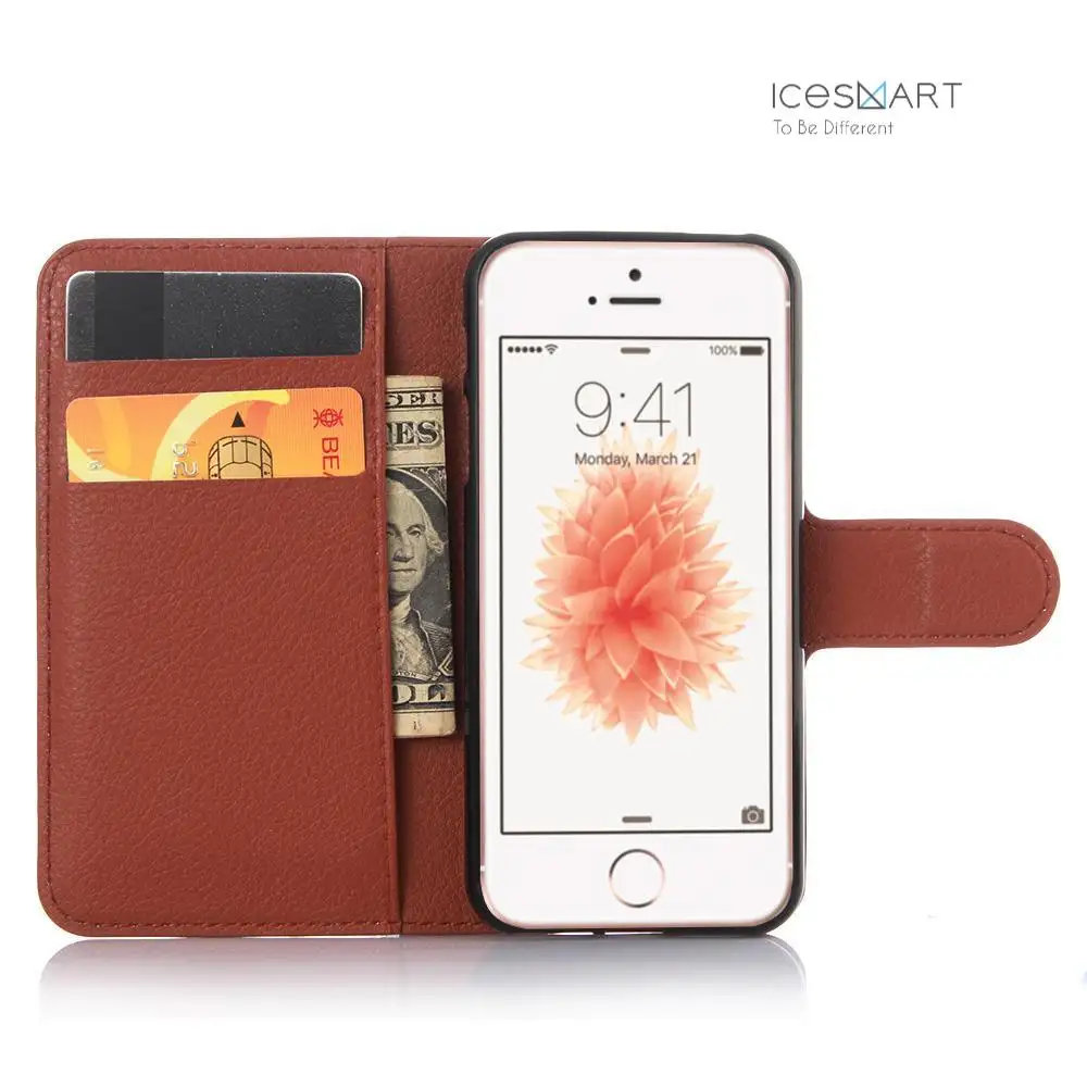 For iPhone 4S/4 Case Flip PU Leather Phone Wallet High Quality Phone Accessories