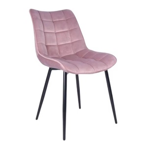 Sillas de Comedor Industriales Ergonómicas y Estables con Patas de Metal y Tapicería de Terciopelo Acolchado para Apartamentos y Almacenes, Color Beige, Venta al Por Mayor - Product Image 5