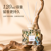 Ensemble diffuseur de parfum en verre de luxe à étiquette privée, design DIY, fleurs séchées, bâtonnets trempés, écologique, rectangulaire, durée de vie de 4 mois, marque de gros