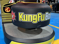 Machine de boxe arcade Dragon Fist avec accepteur de billets personnalisé, pour sports de combat, fonctionnement à monnayeur, version anglaise pour usage en rue
