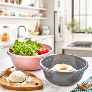 27000ml Yonca <b>Plastic</b> Dishwasher Safe BPA Free <b>Lid</b> <b>Large</b> Deep Storage Bowl Multipurpose Food Preparation Container Durable - Product Image 2