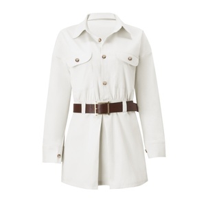 Nuovo <span class=keywords><strong>Abito</strong></span> Autunnale da Donna in Tessuto Naturale, Stile Vintage Europeo e Americano, Casual, a <span class=keywords><strong>Maniche</strong></span> <span class=keywords><strong>Lunghe</strong></span> con Bottoni - Product Image 5