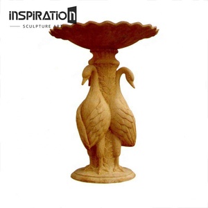 Fontaine d'eau à <span class=keywords><strong>3</strong></span> niveaux de conception personnalisée pour jardin de parc central extérieur en pierre moulée - Product Image 6