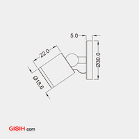Spot LED 1W pour vitrine de bijoux 15 ° /40 °   Éclairage de vitrine de musée à faisceau étroit monté en surface