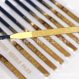 Diamond Needle Files 70mm Flat Shape For Non Ferrous Metals Stainless Steel <b>Abrasive</b> <b>Tools</b> Assorted Set Plastic Packing - Product Image 1