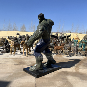 Sculpture en fibre de verre <span class=keywords><strong>Hulk</strong></span> grandeur nature | Statue de super-héros pour parc à thème de film, centre commercial et décoration extérieure intérieure - Product Image 2