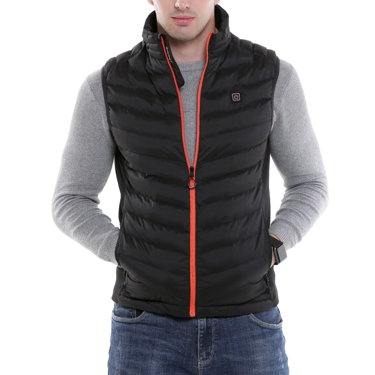 Sidiou Group Men Heizung Gilet Einstellbare Temperatur Daunen weste Jacke Plus Size USB beheizte wiederauf ladbare elektrische Heiz weste