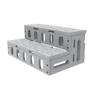 Échelle de <span class=keywords><strong>piscine</strong></span> hors sol en plastique LDPE classique et tendance, échelle de spa à deux marches avec fonction de rangement - Product Image 2