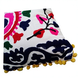 Funda de cojín de algodón puro, fundas de almohada de alta calidad bordadas, indio Suzani, venta al por mayor - Product Image 5
