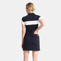 Robes de golf miniatures pour femmes, manches courtes, nouvelle conception, logo personnalisé, tissu performant, séchage rapide, élastique, avec 3 poches