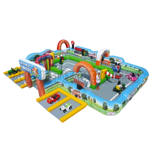 Jeu <span class=keywords><strong>de</strong></span> Sport gonflable Boule <span class=keywords><strong>De</strong></span> Zorb/Auto Tamponneuse Kart Piste <span class=keywords><strong>De</strong></span> Course Gonflable - Product Image 1