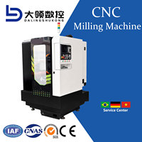 Centre d'usinage vertical CNC compact DL VMC300, fraiseuse compacte BT30 4kW 24000 tr/min 8 ATC automatique 3 axes