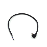 Kabel USB Kustom Mini Micro Sudut Kiri Kanan 90 Derajat untuk Pemasangan Panel