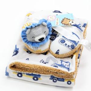 Dễ thương động vật hình sang trọng Comforter Đồ chơi thiết lập tùy chỉnh thực hiện động vật khác nhau bán buôn bộ đồ giường cho trẻ em nhẹ nhàng chăn - Product Image 1