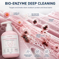 Lessive liquide pour lingerie à marque privée, détachant de sang 300ml, recharge en pochette à bec verseur pour sous-vêtements, OEM ODM Vente en gros