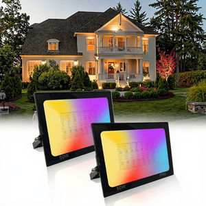 Reflector LED de Control remoto inteligente con aplicación, 20W-100W, resistente al agua, IP66, RGBCW, cuerpo de aluminio de Color para jardín, fuente de alimentación de CA - Product Image 6