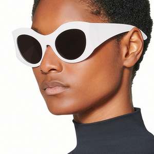 Gafas de Sol Redondas Grandes Vintage 2023 al por Mayor, Color Rosa y Blanco, Protección UV400, Gafas de Sol de Ojo de Gato Extra Grandes para Mujer - Product Image 2