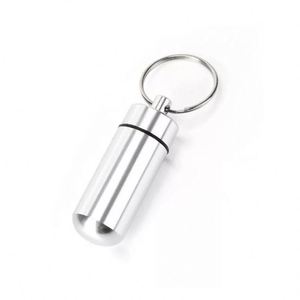 Estuche Portátil para Pastillas, Impermeable, de Aluminio, con Llavero, para Viajes y Campamentos al Aire Libre - Product Image 3