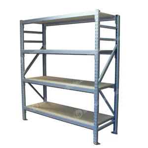 Heda 4 ชั้น strong ความจุคลังสินค้าพาเลท Light น้ำหนักเหล็ก Iron Storage Rack สำหรับท่อเหล็ก